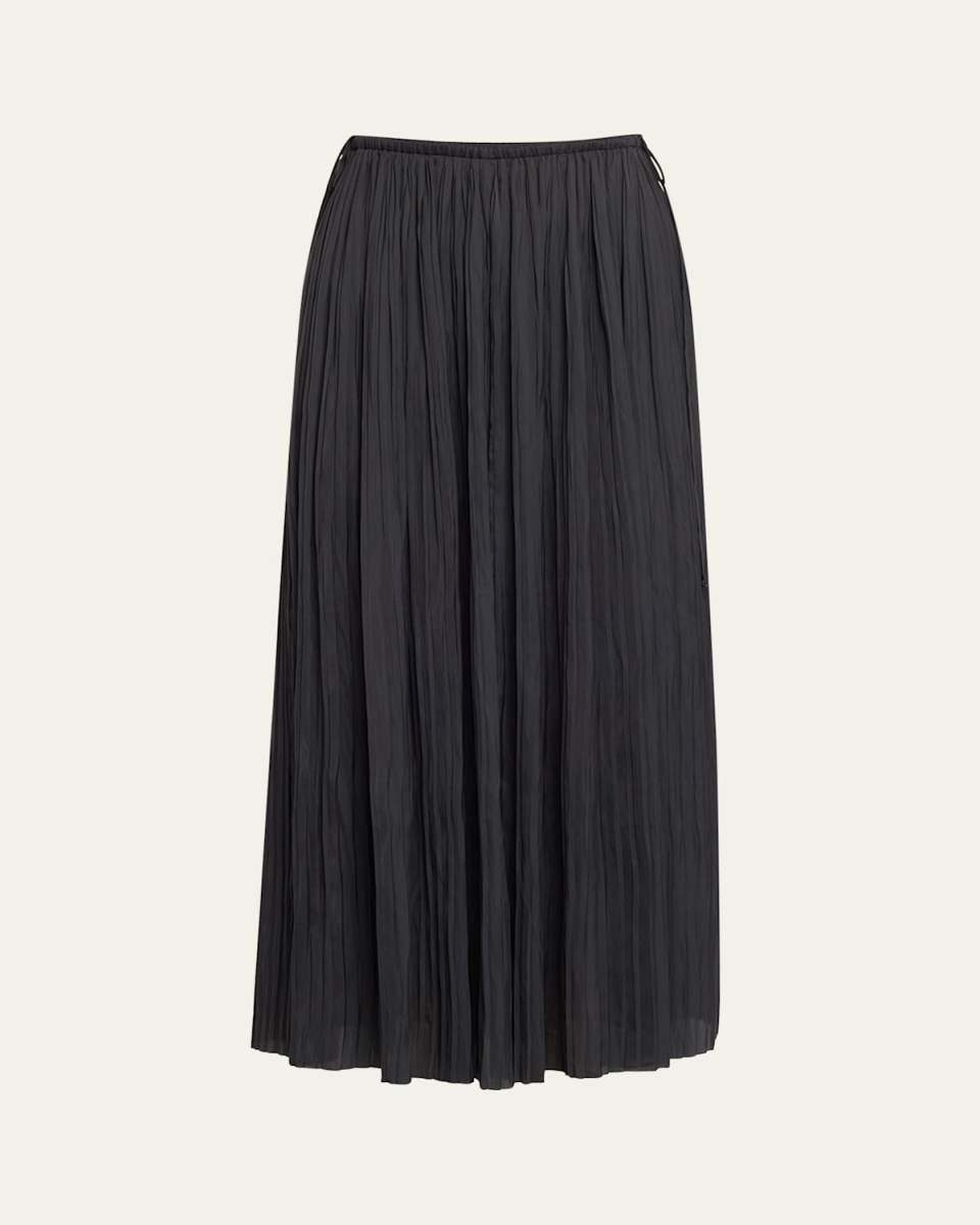 Ineze Pleated Midi Skirt
